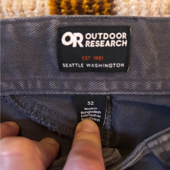 Outdoor Research Men’s Grey Goldbar Pants Size 32, 30” inseam - Picture 6 of 12